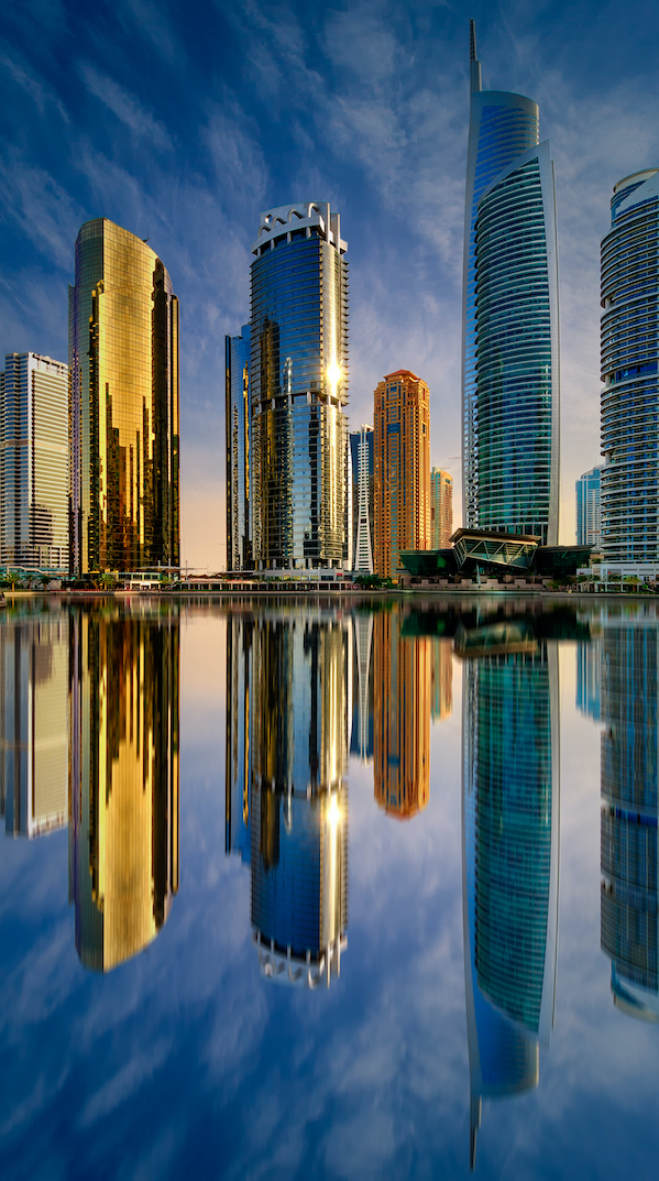 Dubai marina skyline, Dubai, United Arab Emirates