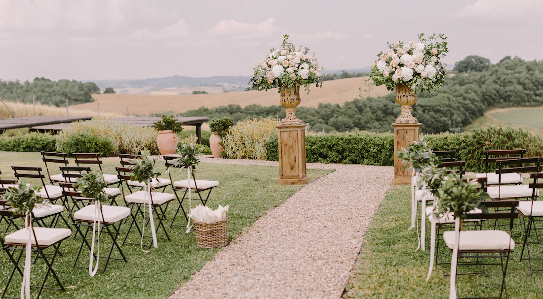 chic wedding venue in Tuscany Italy
