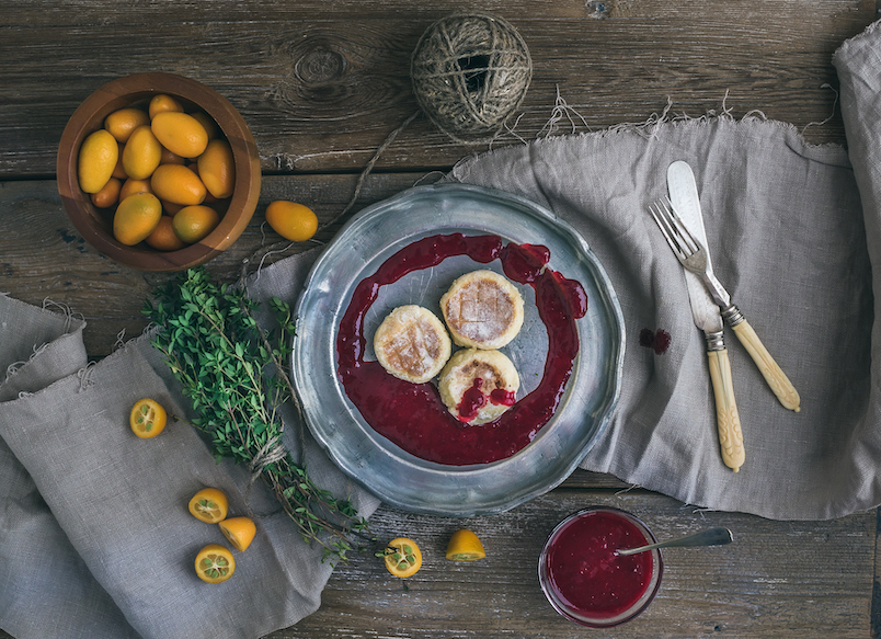 Rustic breakfast set